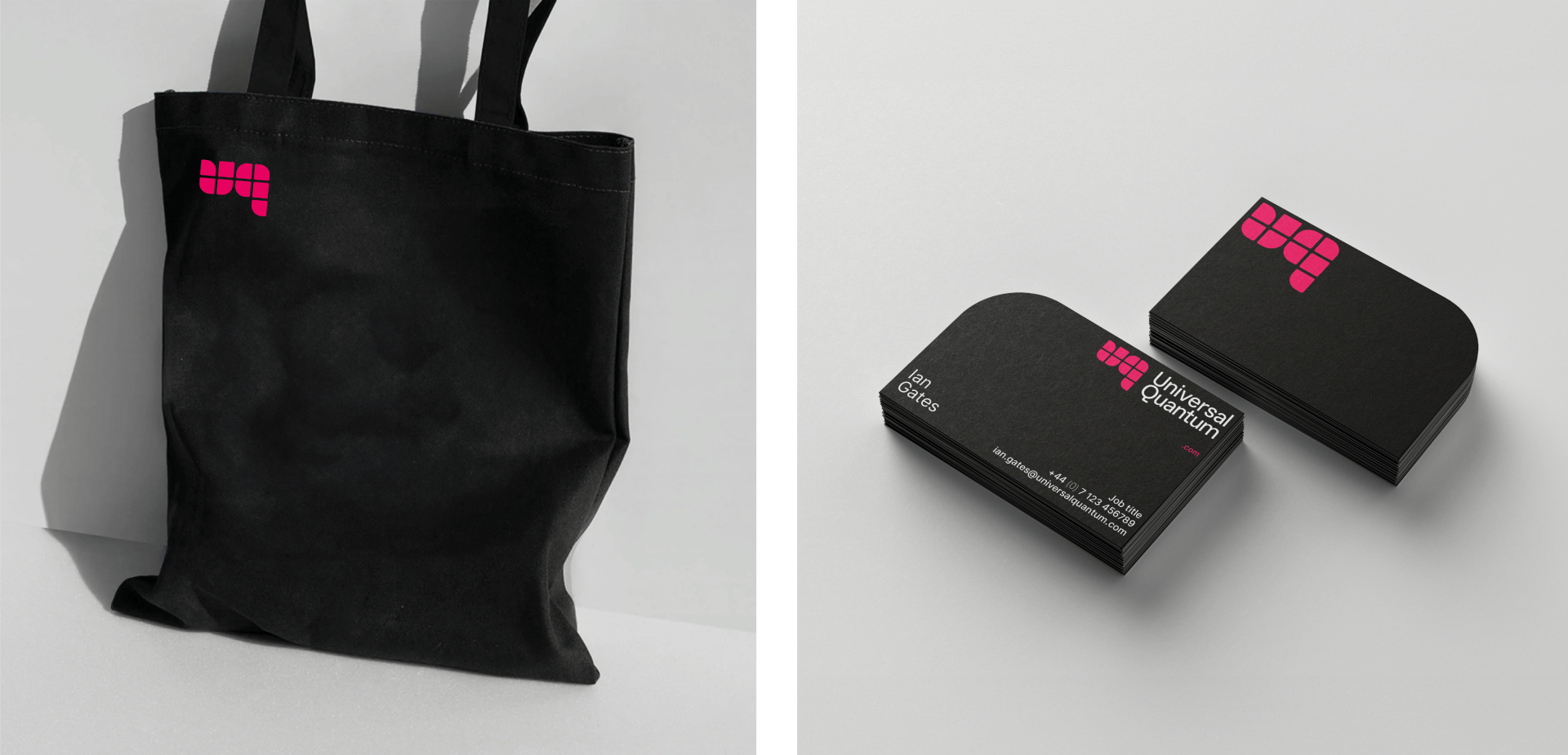 Universal Quantum - tote bag & business cards