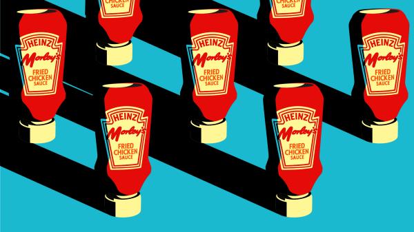Heinz x Morley's sauce illustration